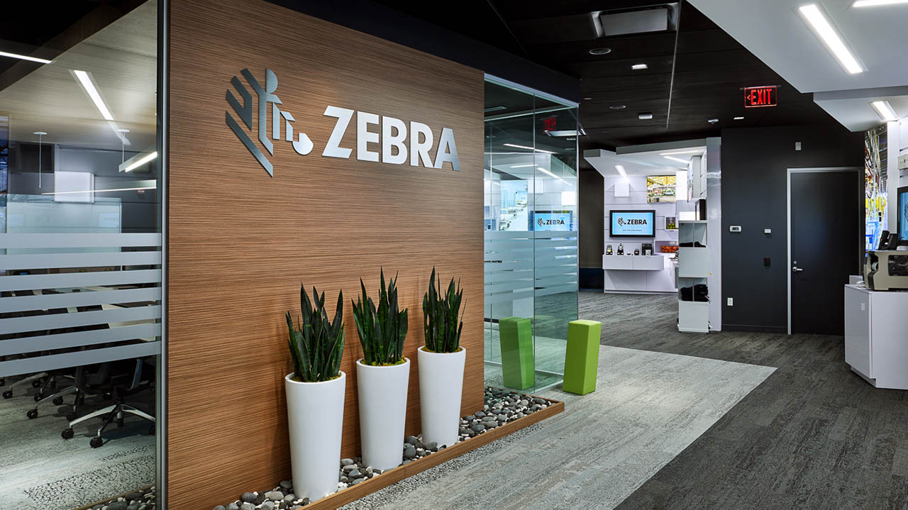 The entrance to the Zebra Experience Center