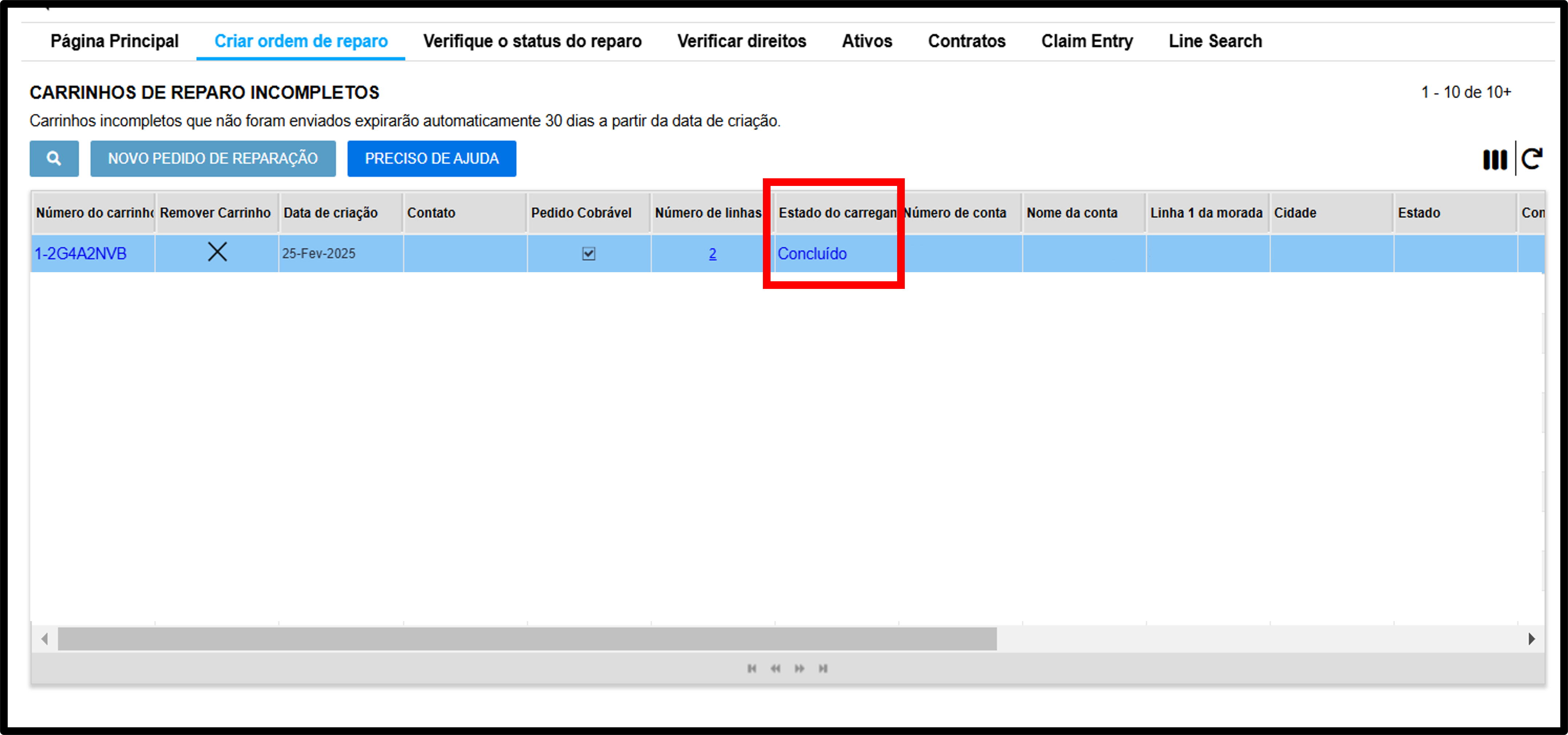 Captura de tela de upload em massa 10