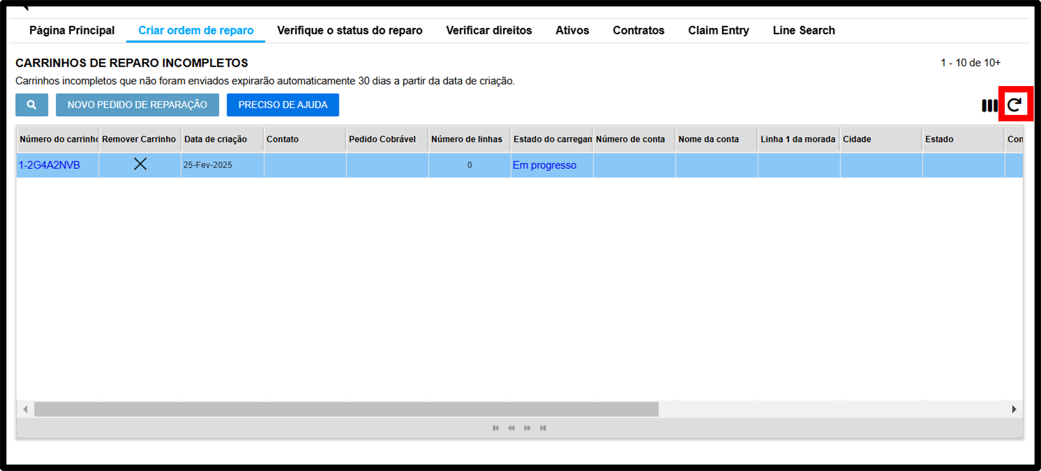 Captura de tela de upload em massa 9