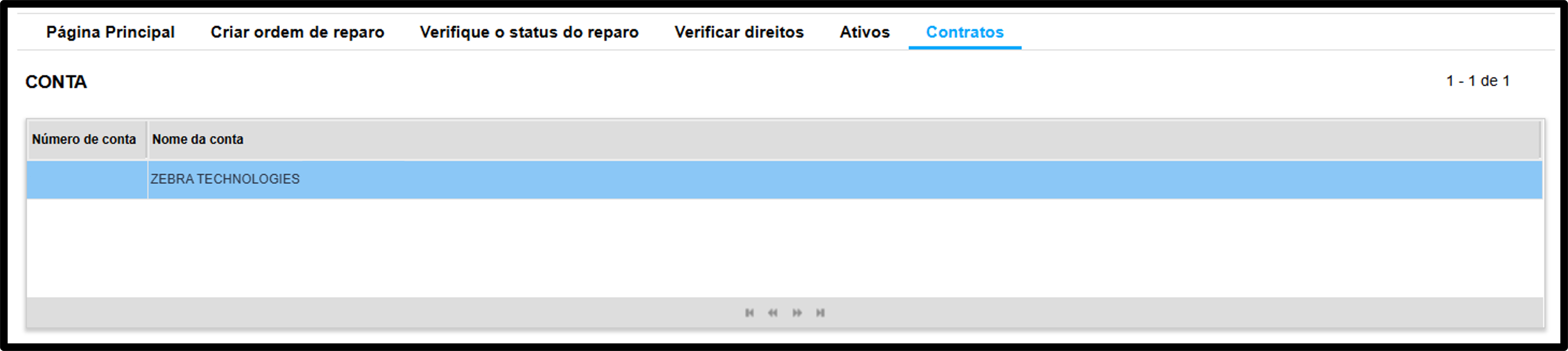 Captura de tela da introdução ao portal de reparo 10