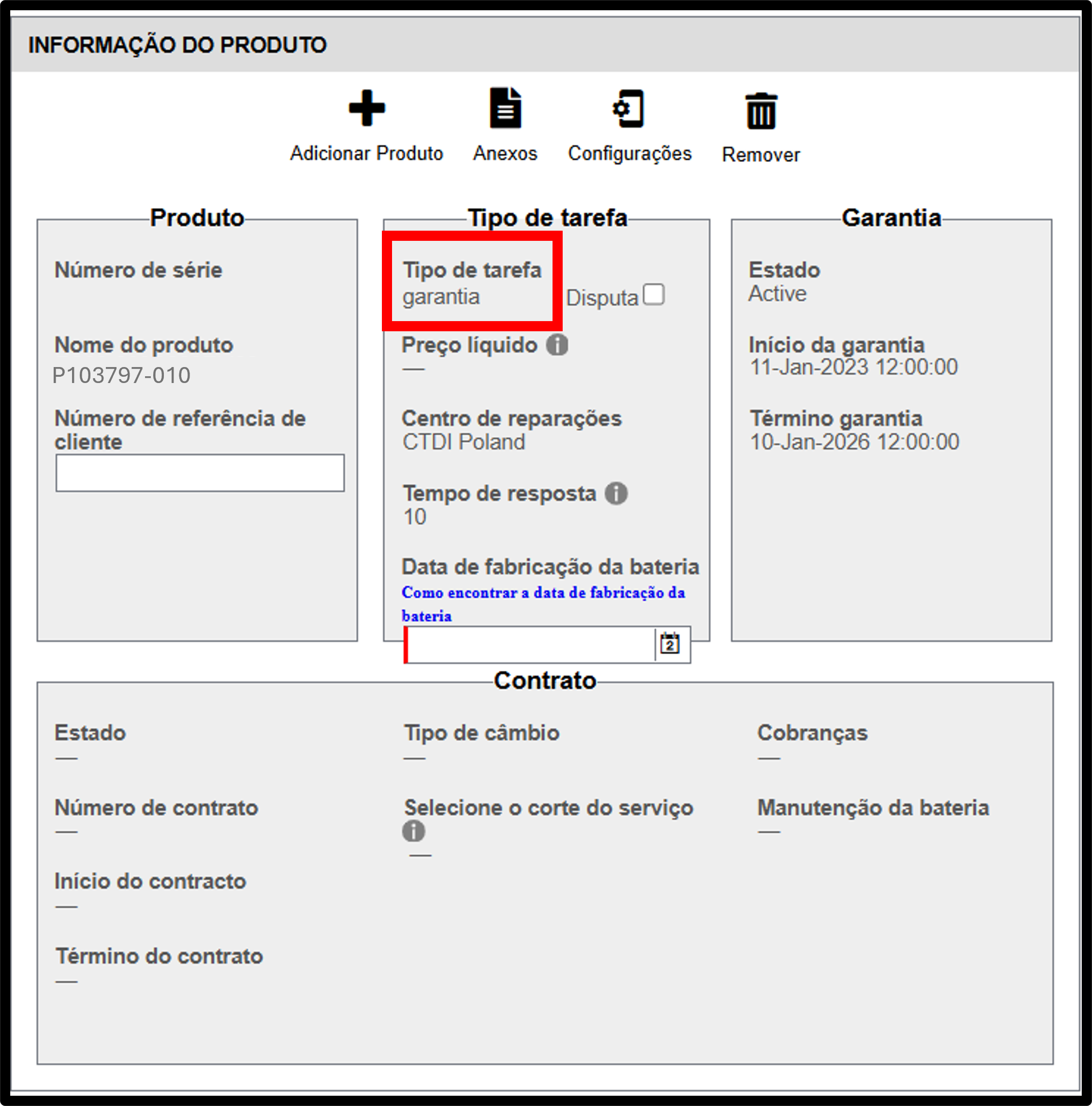 Captura de tela de reivindicação de garantia da impressora 4