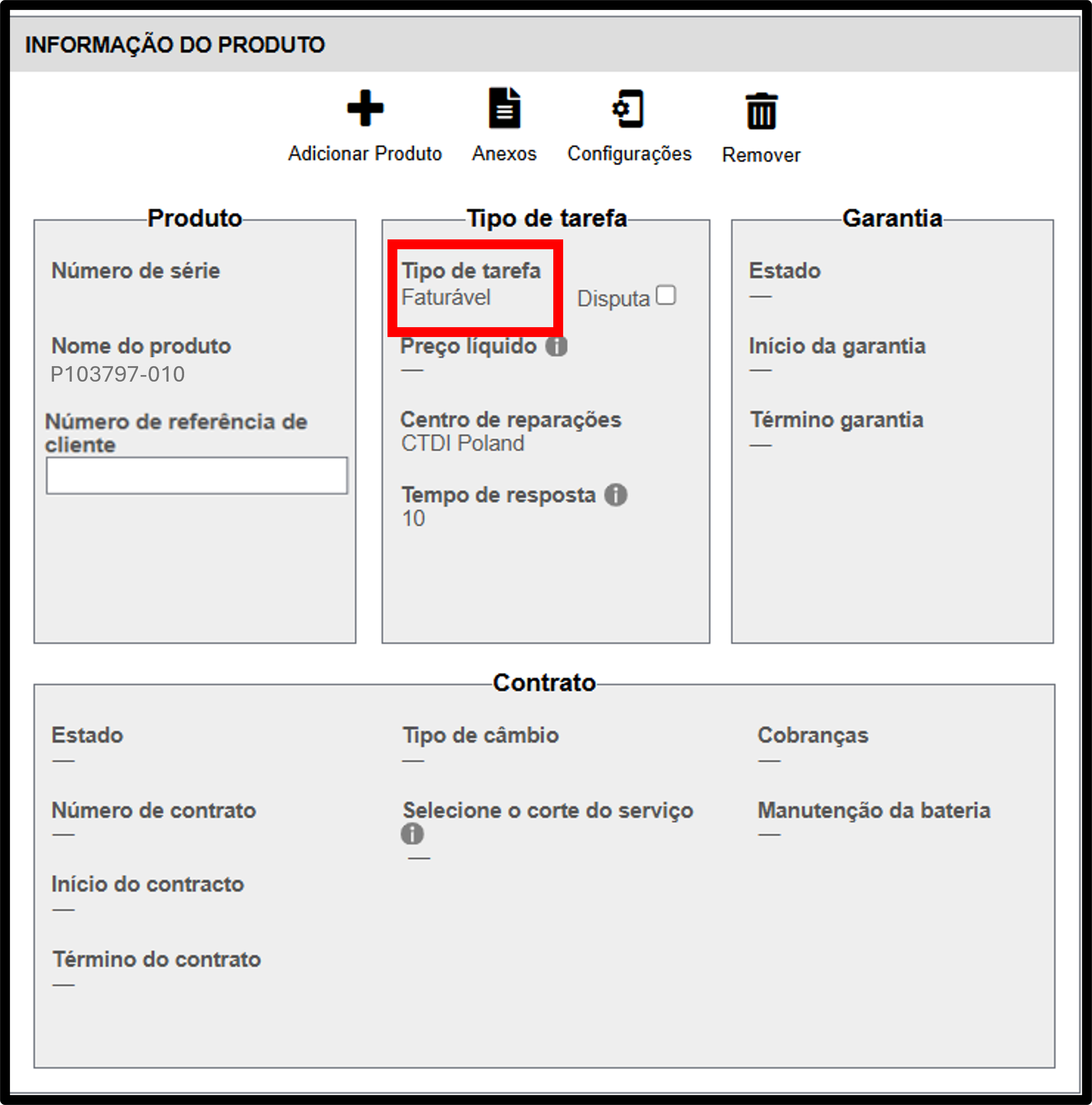Captura de tela de reivindicação de garantia da impressora 5
