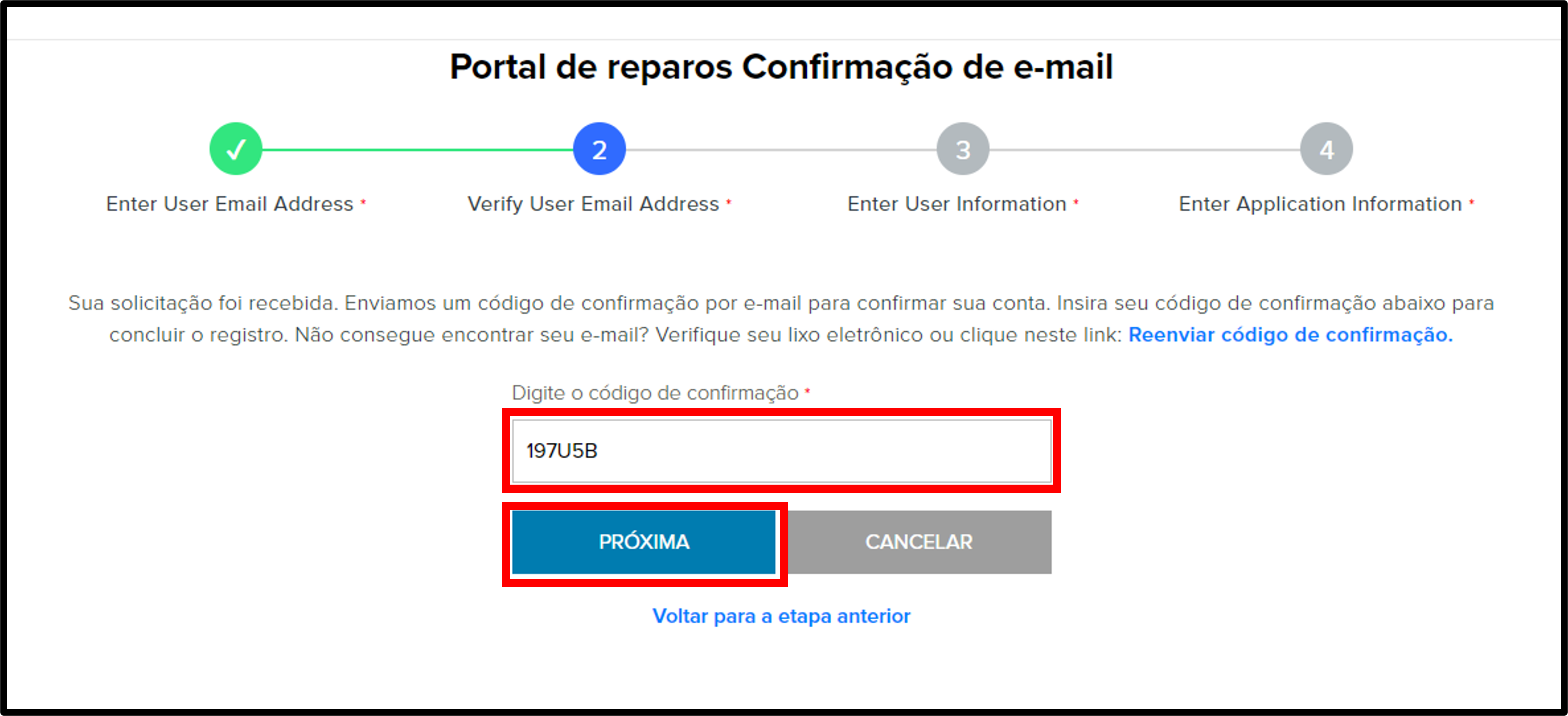 Captura de tela de registro para clientes 4