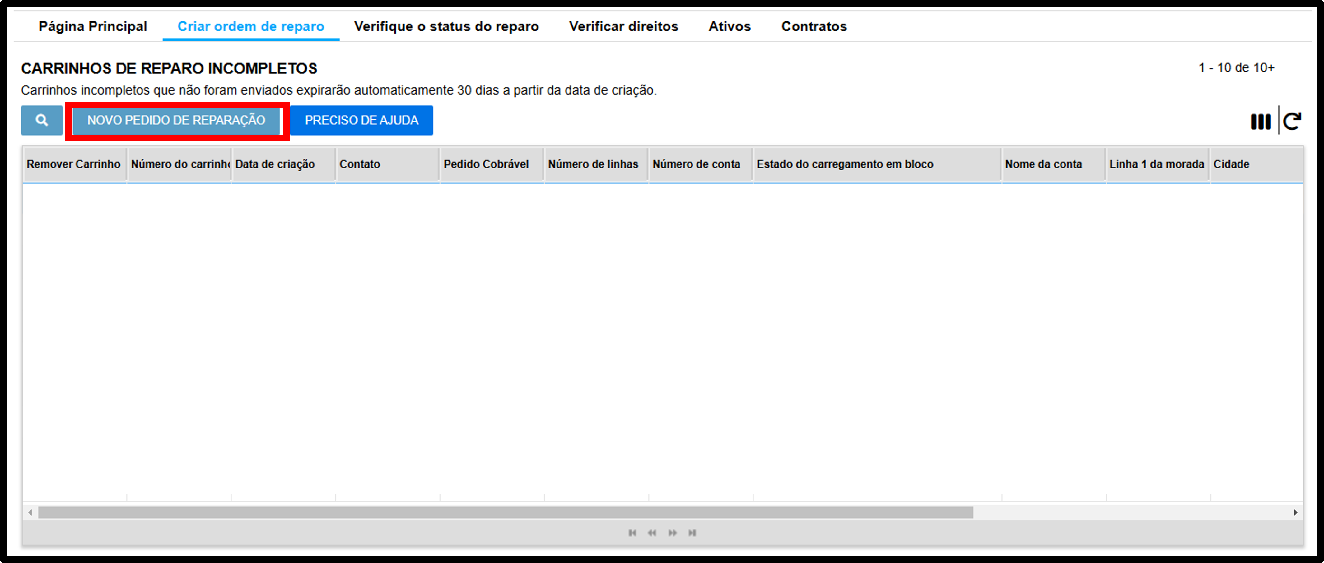 Envie uma captura de tela de reparo 2