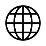 Global-Symbol – Schwarz