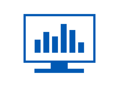 Ícone azul de soluções Intelligent Edge