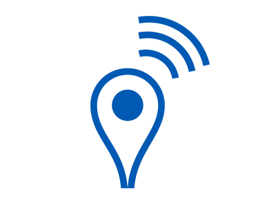 Location Technologies Blue Icon