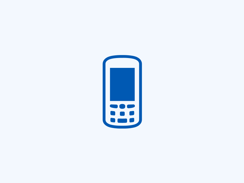Mobile Computer Blue Icon