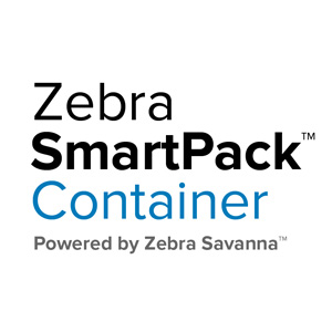 Zebra SmartPack™ Container Powered by Zebra Savanna™ Logo
