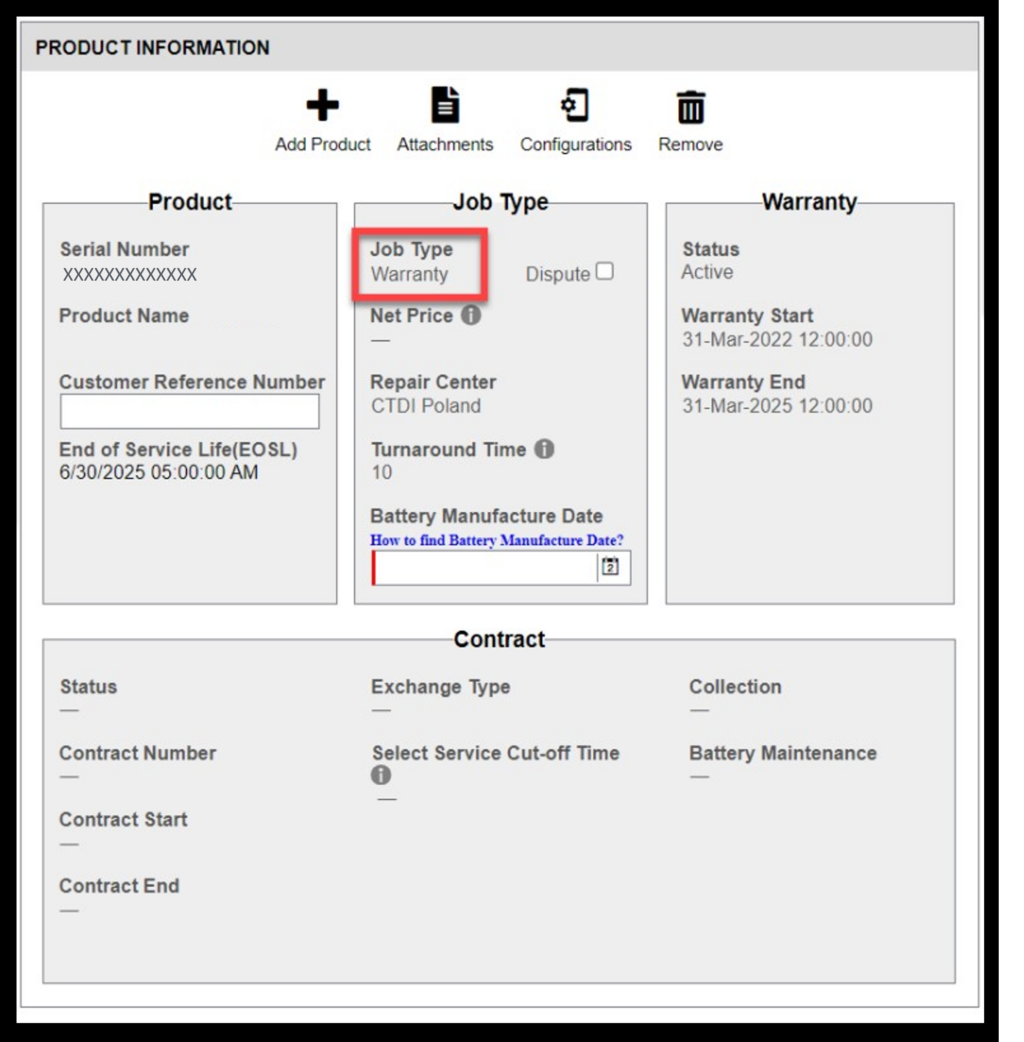 Battery Warranty Claim Screenshot 2