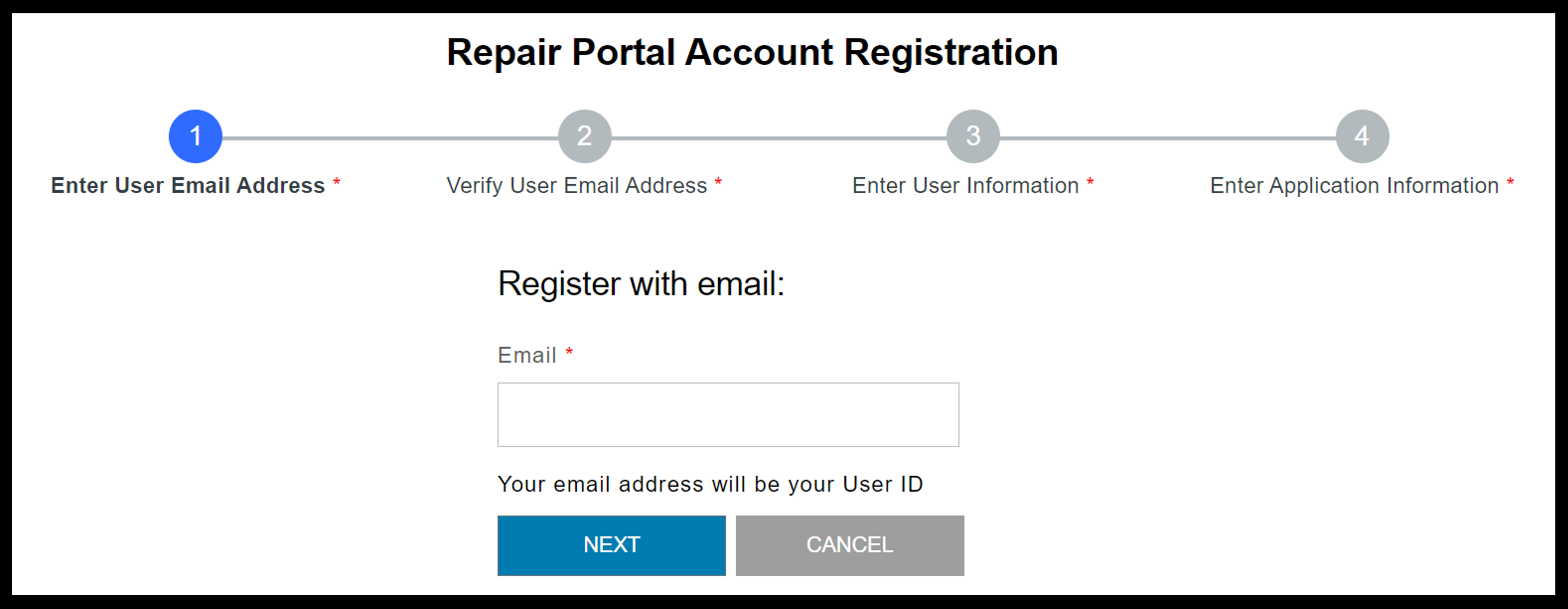 Registration for Customers Screenshot 1
