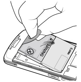 EC50 Use the battery pull tab