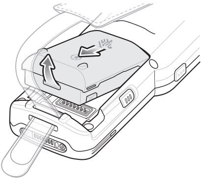 MC3300xr Remove Battery from compartment