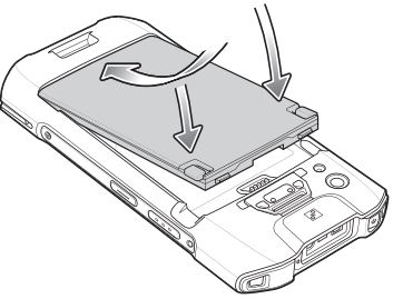 TC21 Insert Battery Bottom First