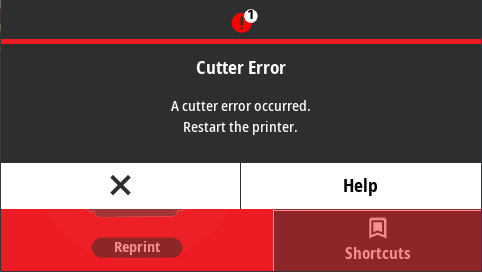 Cutter Error 
