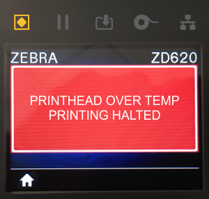Printhead Over Temp