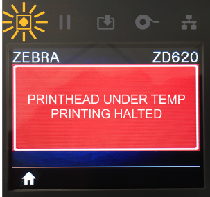 Printhead Under Temp