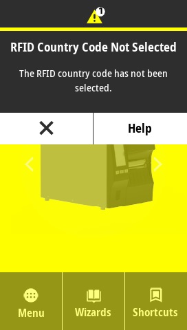 RfidCountryCodeNotSelected