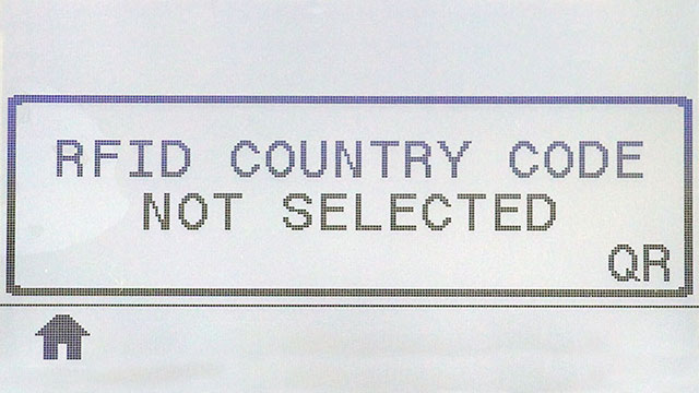 RfidCountryCodeNotSelected