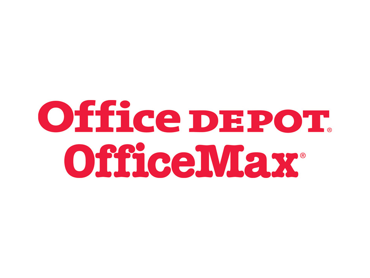 Office Depot and OfficeMax Logos - NRF 2024 Zebra Showcase Customer