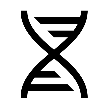 DNA double helix icon graphic