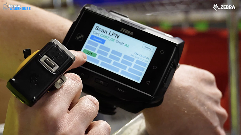 Zebra Symmetry Fulfillment Wearable Directed Workflow Screen View