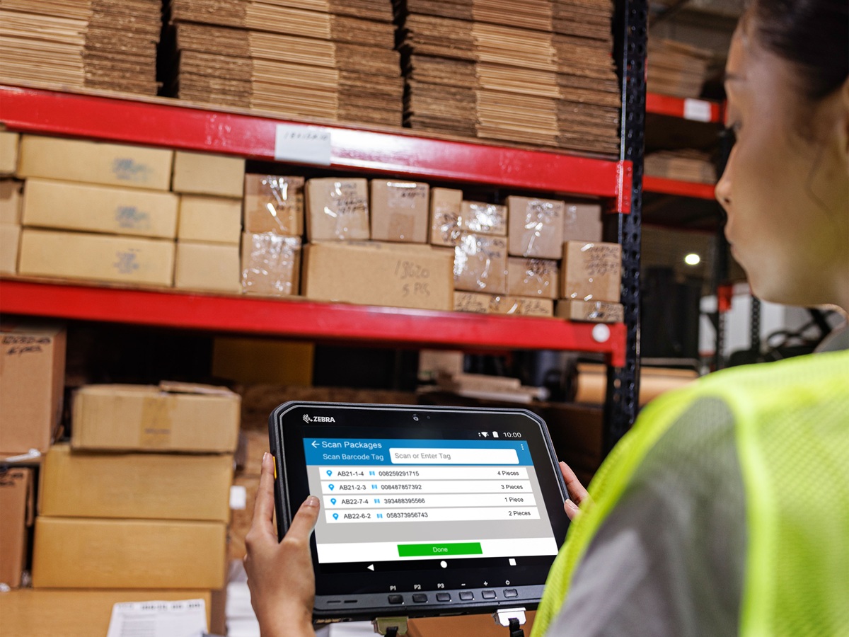 The Zebra ET6X Series industrial tablet is engineered for warehouse operations. Enable efficient main aisle scanning, real-time inventory tracking, and seamless data synchronization to boost warehouse productivity.