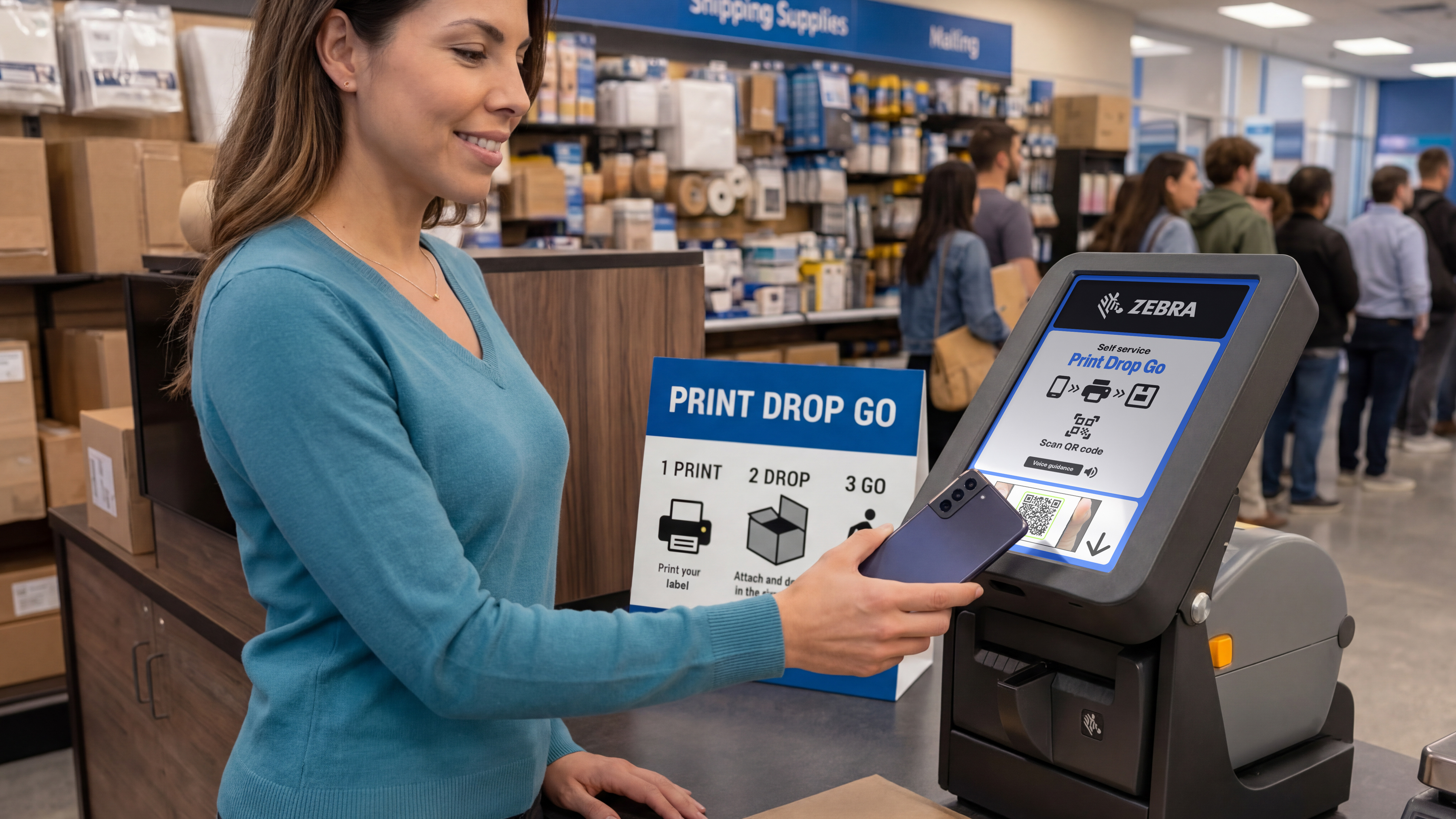 Print Drop Go: Assisted Retail Self-Serve