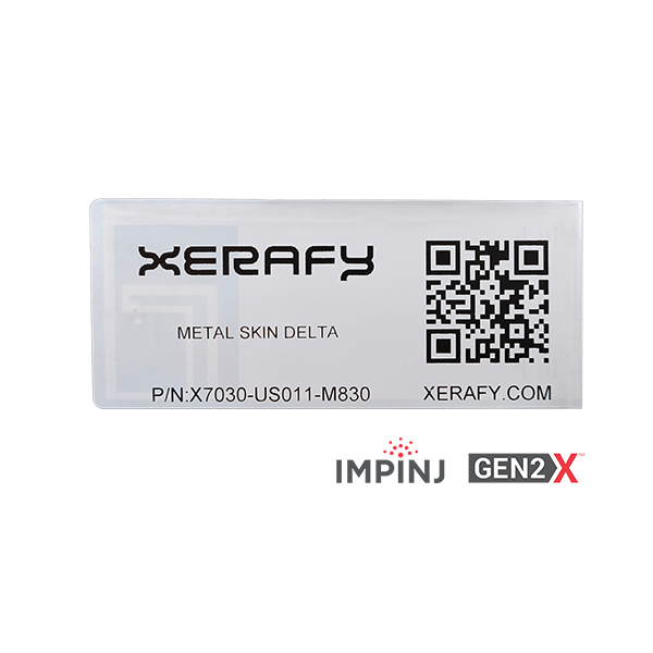 The Delta Metal Skin is a low profile RFID label that works on and off metal. Ideal for asset tracking where space is limited