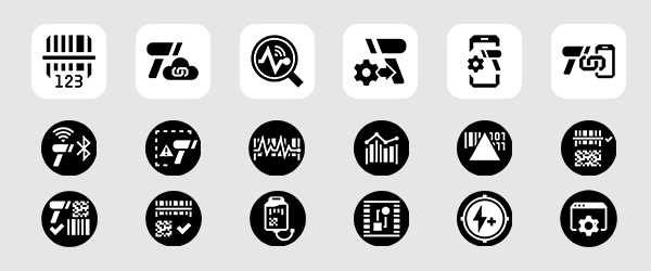DS3600-XR Ultra-Rugged Scanner Mobility DNA Icons: 123Scan, Advanced Data Formatting, Blood Bag Parse+, IoT Connector, Label Parse+, Multi-Code Data Formatting, Power Precision+, Preferred Symbol, PRZM Intelligent Imaging, Remote Diagnostics, Remote Management, Scan-to-Connect, Scanner Control Application, ScanSpeed Analytics, Software Development Kit (SDK), UDI Scan+, Virtual Tether, Wi-Fi Friendly Mode