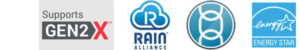 RFD40 UHF RFID Premium/Premium Plus Sleds Compatible Icons: GEN2X, Rain Alliance, Network Connect, Energy Saver