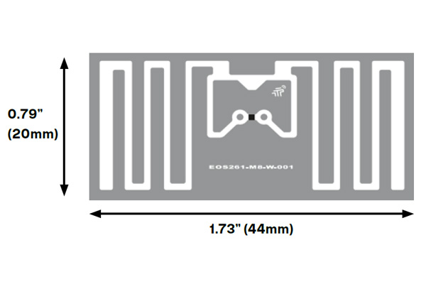 Tageos EOS-261 M830 RFID Inlay Spec Sheet Product Image
