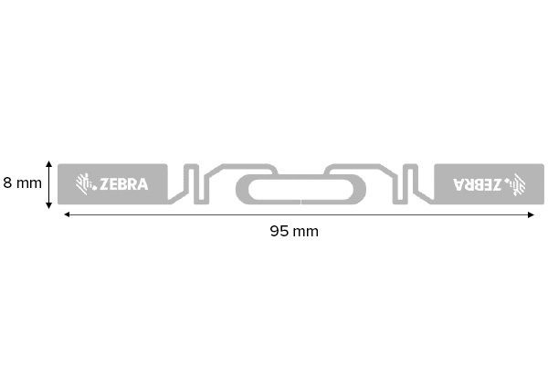 Imagen del producto de la hoja de especificaciones para inlay RFID ZBR2100 de Zebra