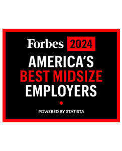 Forbes 2024 America's Best Midsize Employers Award Logo 