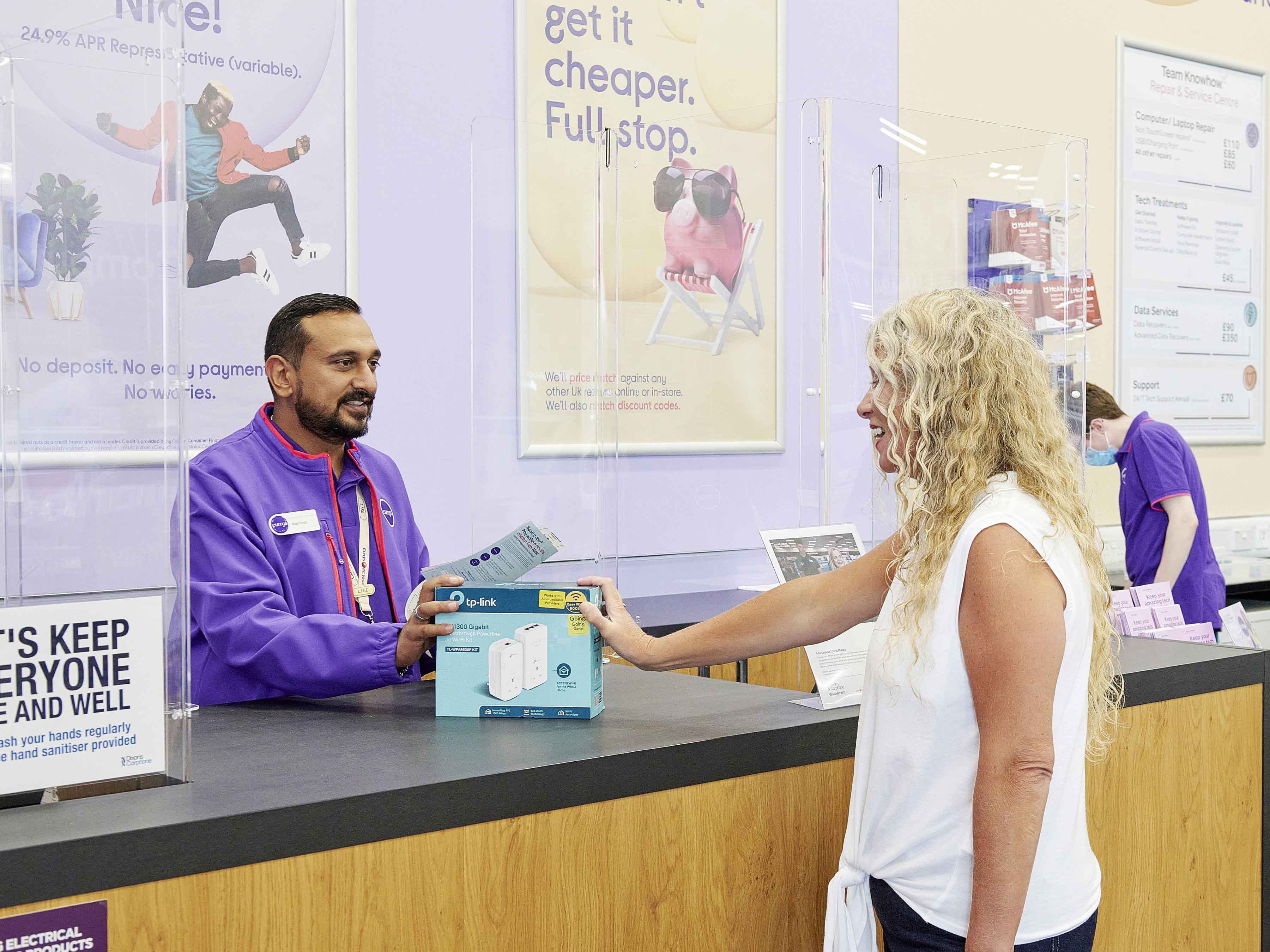 Frontline worker at Currys'