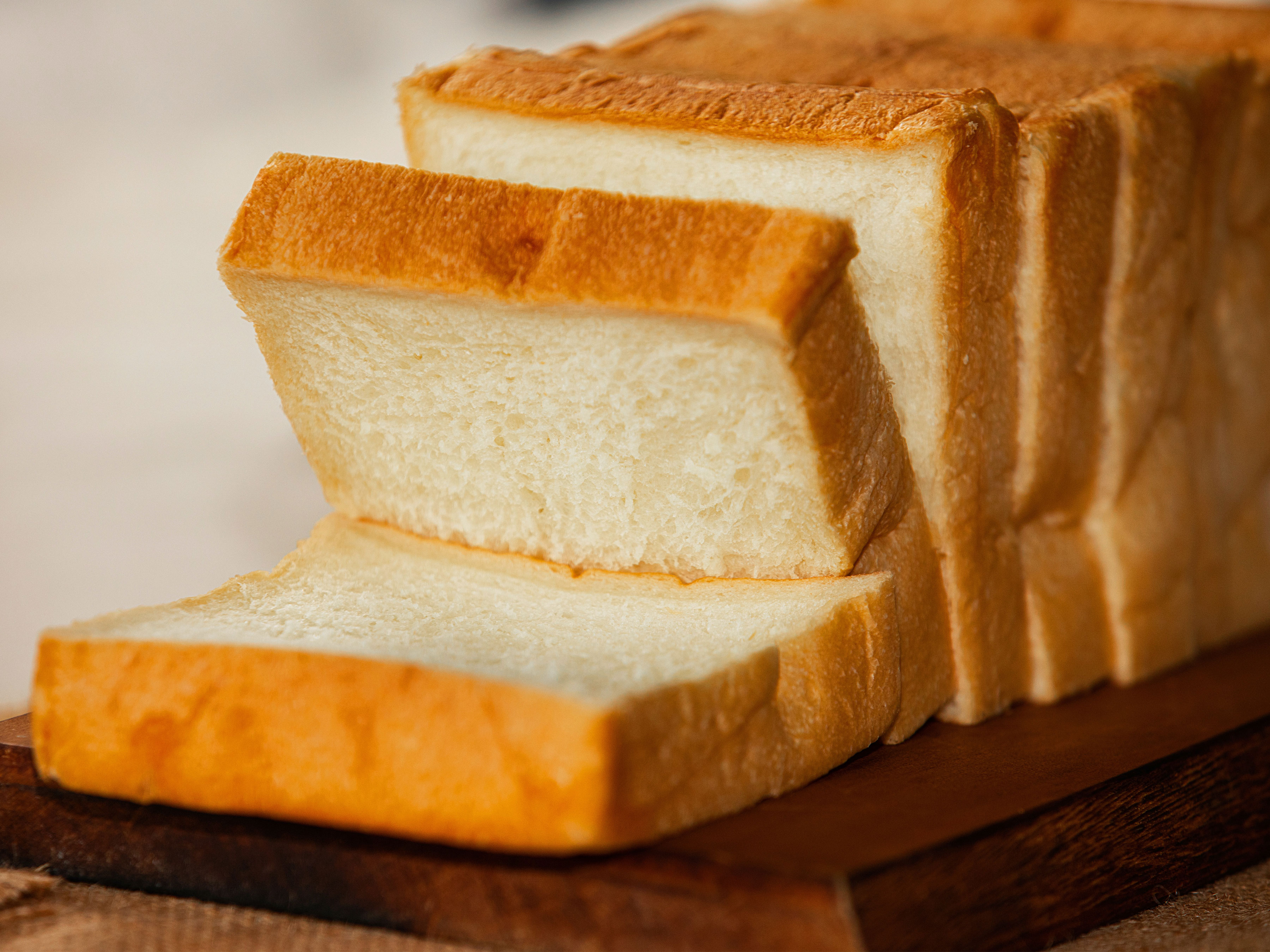 White bread slices