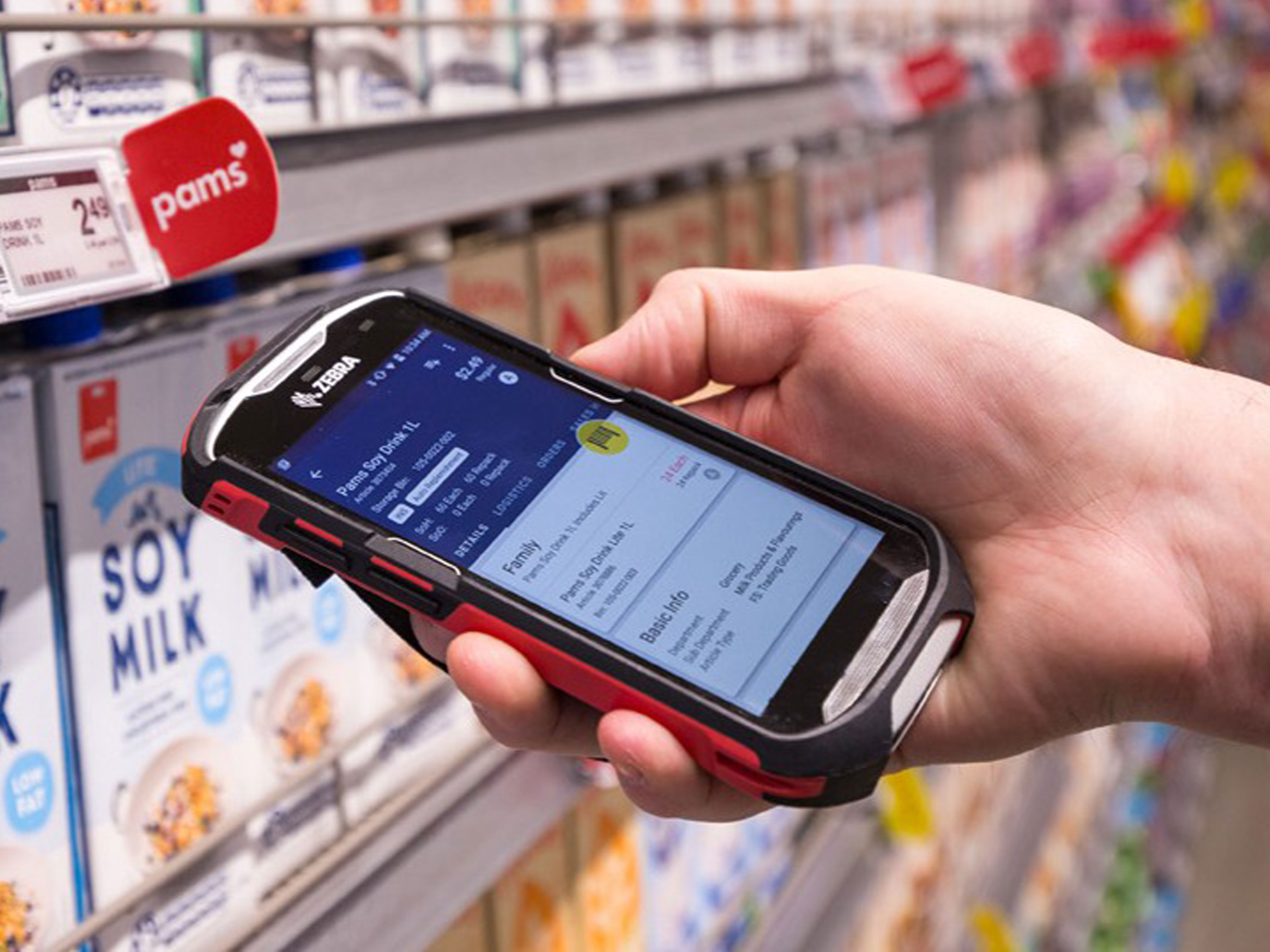 Zebra scanner at Foodstuffs store