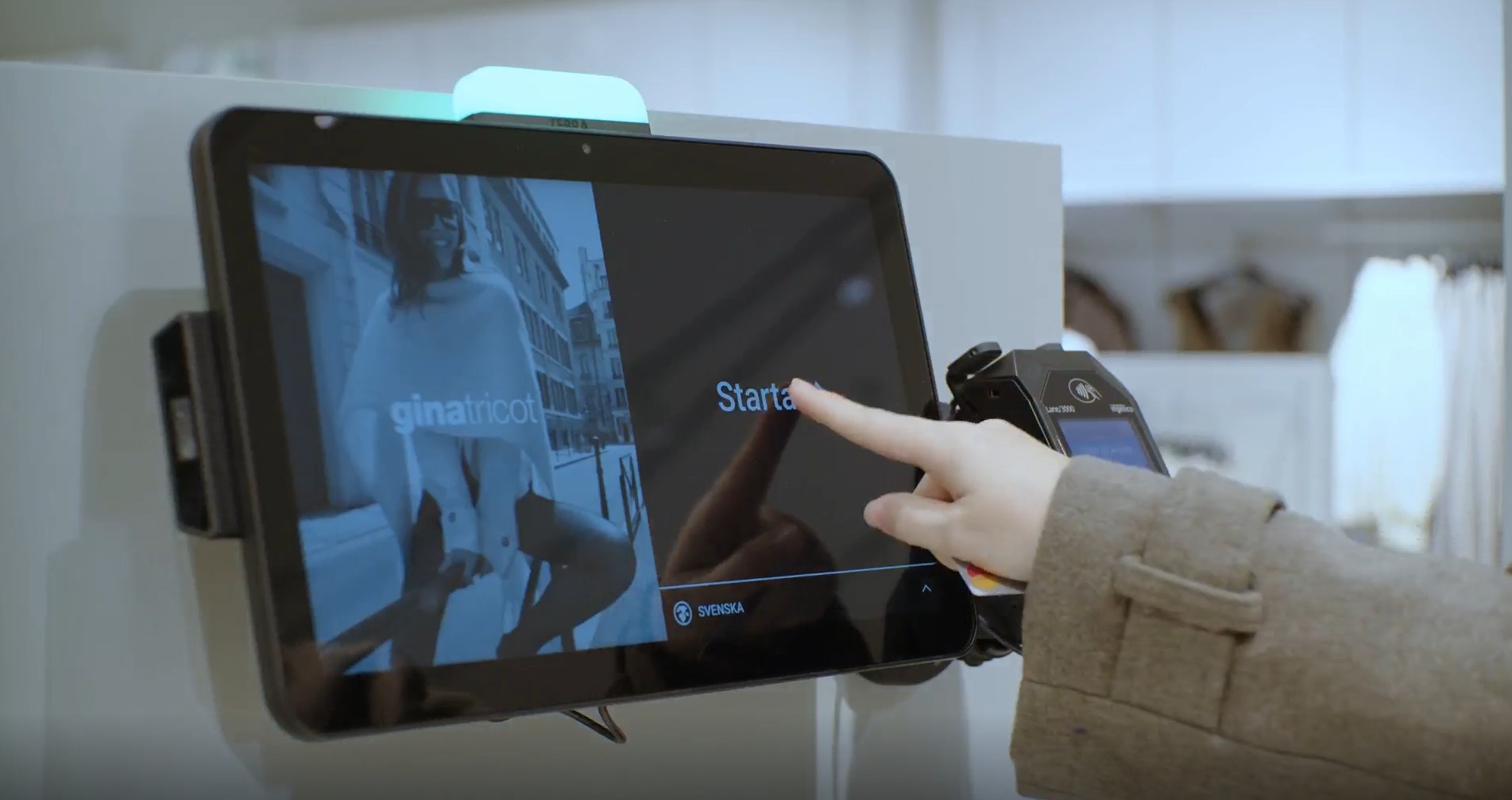 Tablet at Gina Tricot store