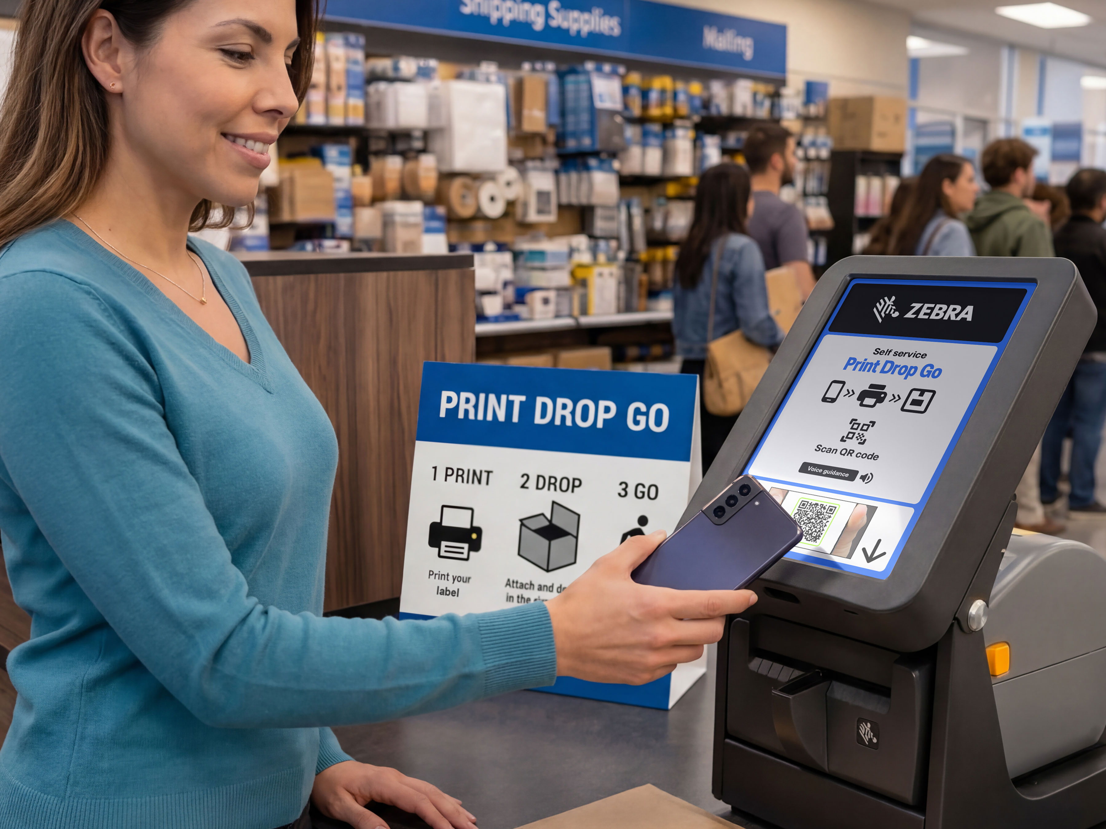 Print Drop Go: Assisted Retail Self-Serve