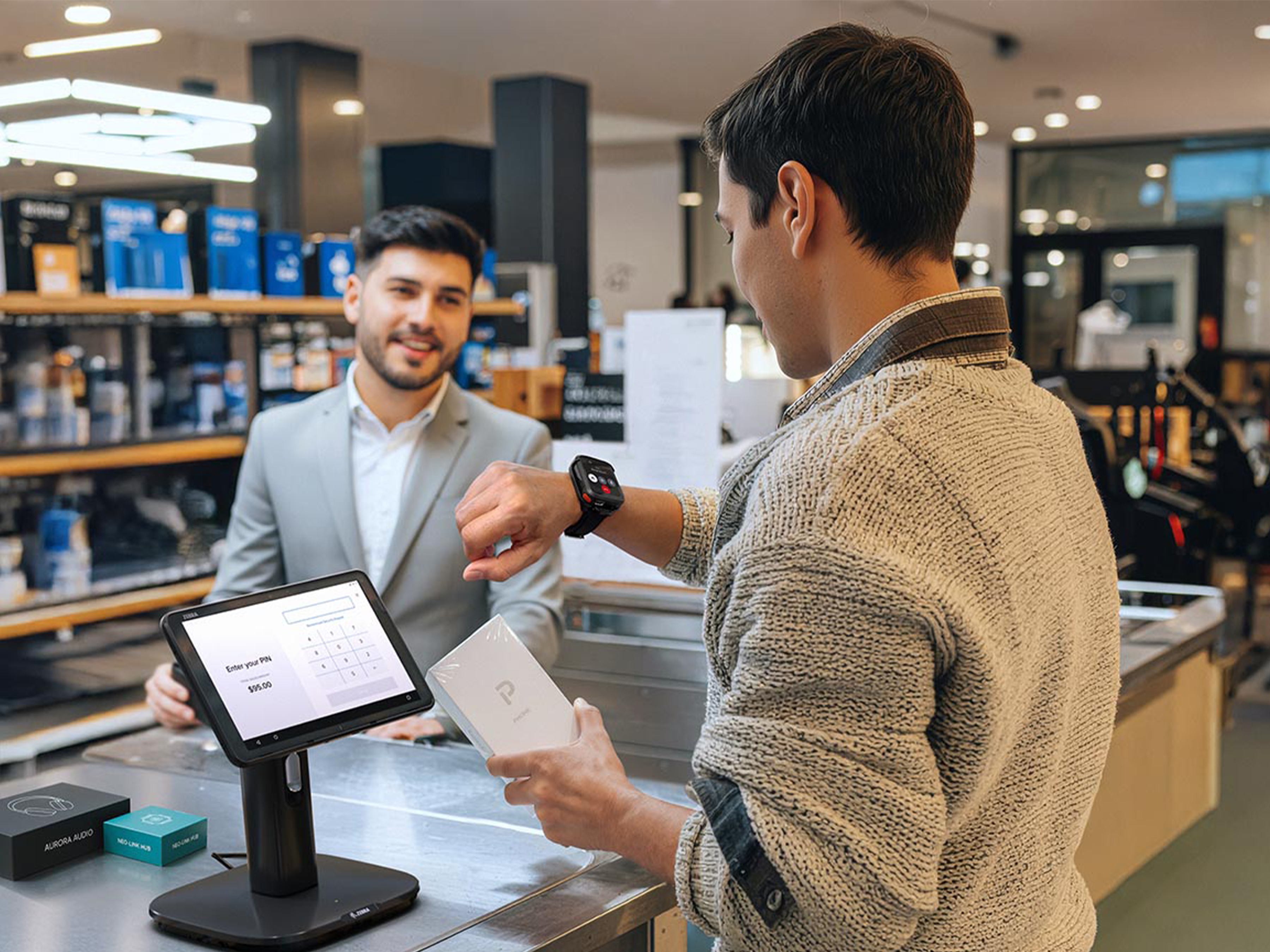 Frontline workers in retail, logistics, and hospitality can seamlessly make and receive PBX calls directly from their enterprise mobile devices using Workcloud Sync. Featuring the WS301 virtually weightless wearable device, this solution provides hands-free, crystal-clear communication at the point of activity, eliminating the need for fixed-line phones or personal devices and securing business workflows.