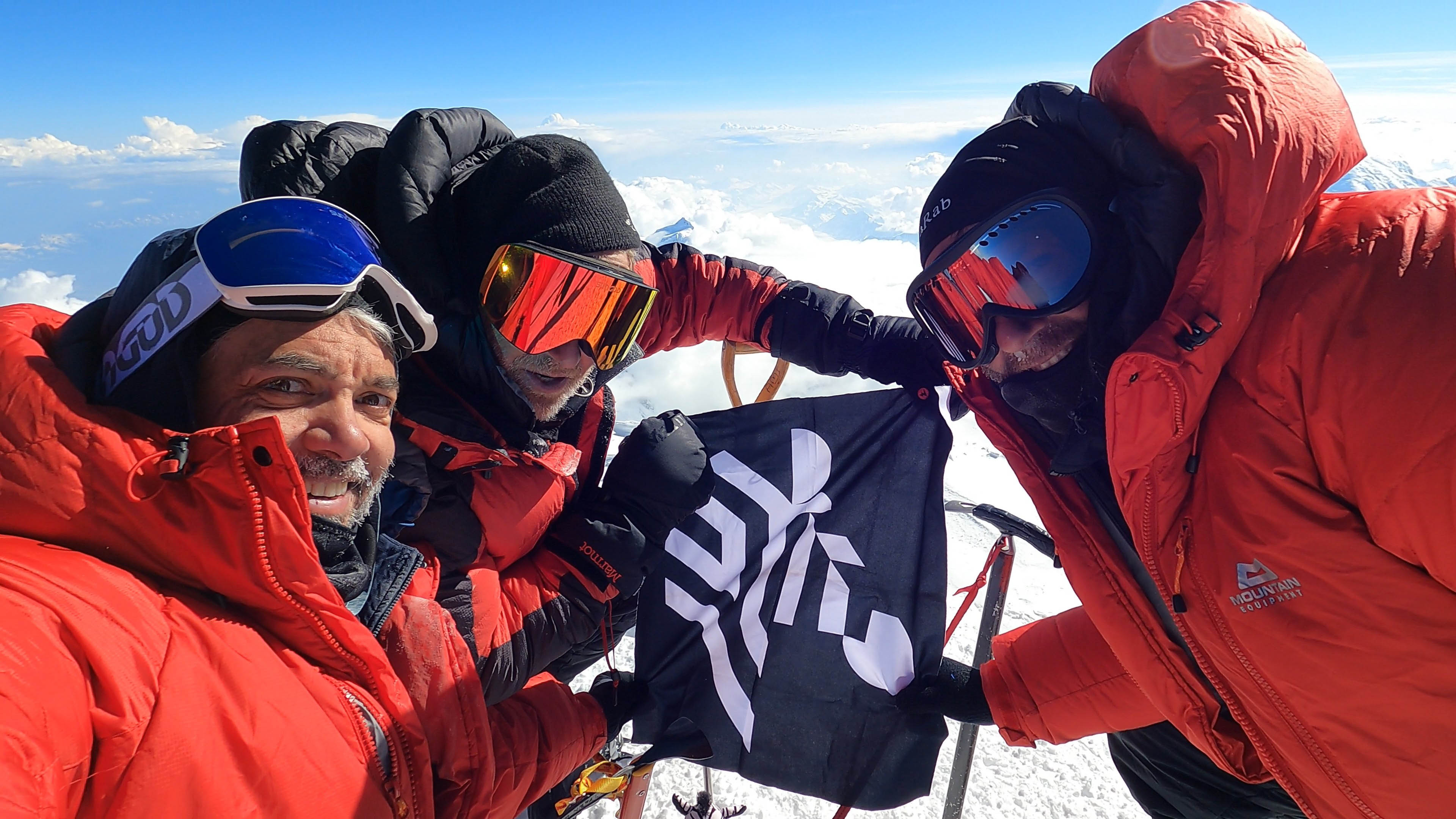 Zebra's Three Amigos smile at the top of Denali