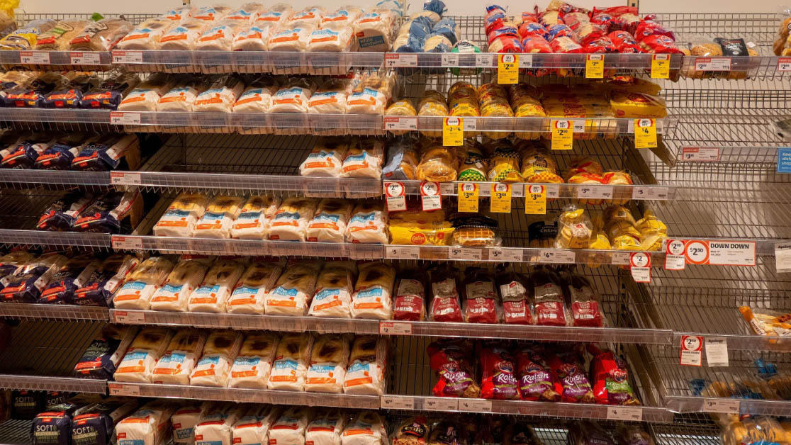 A bread aisle