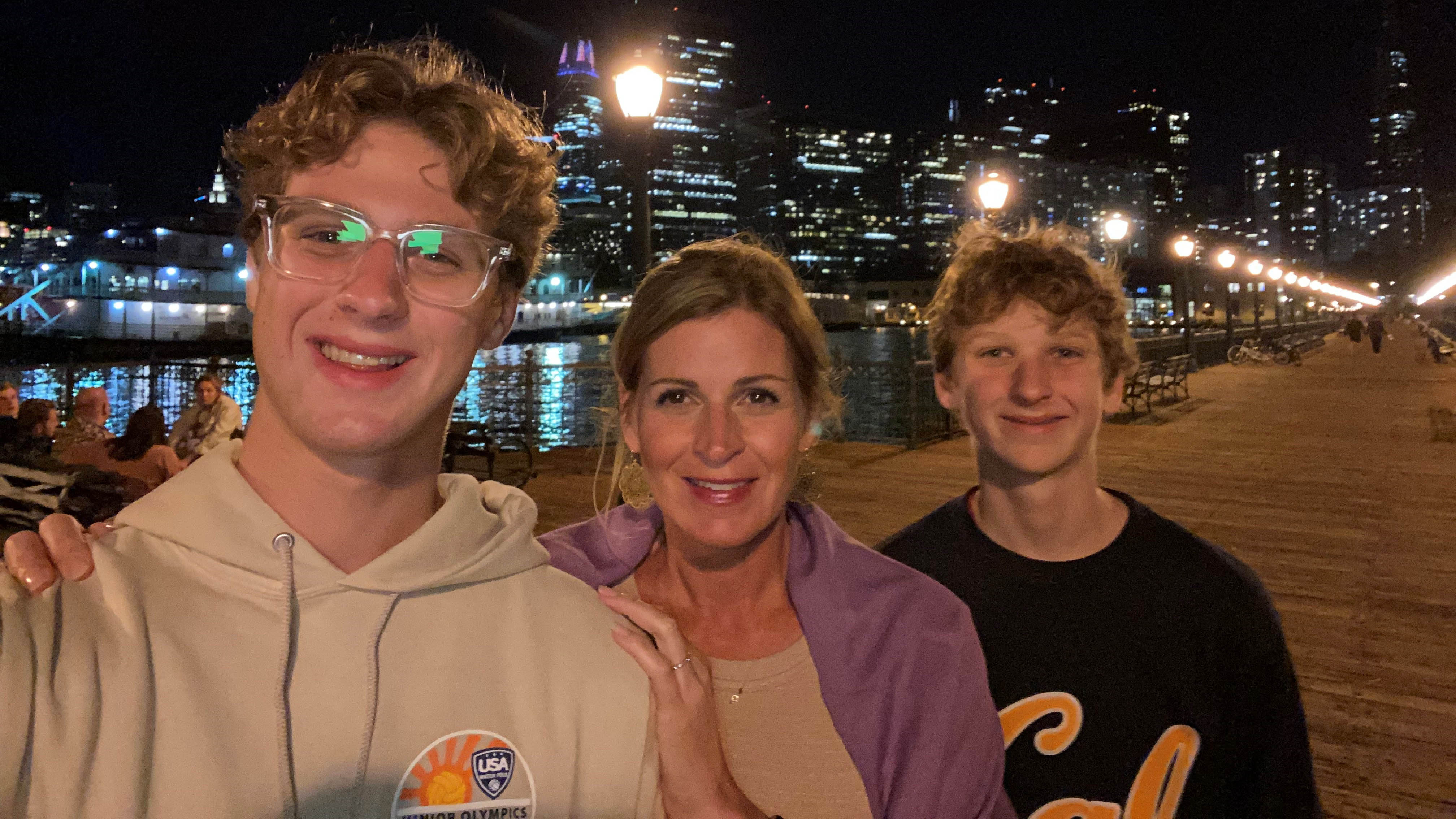 Carrie Plater with her two sons