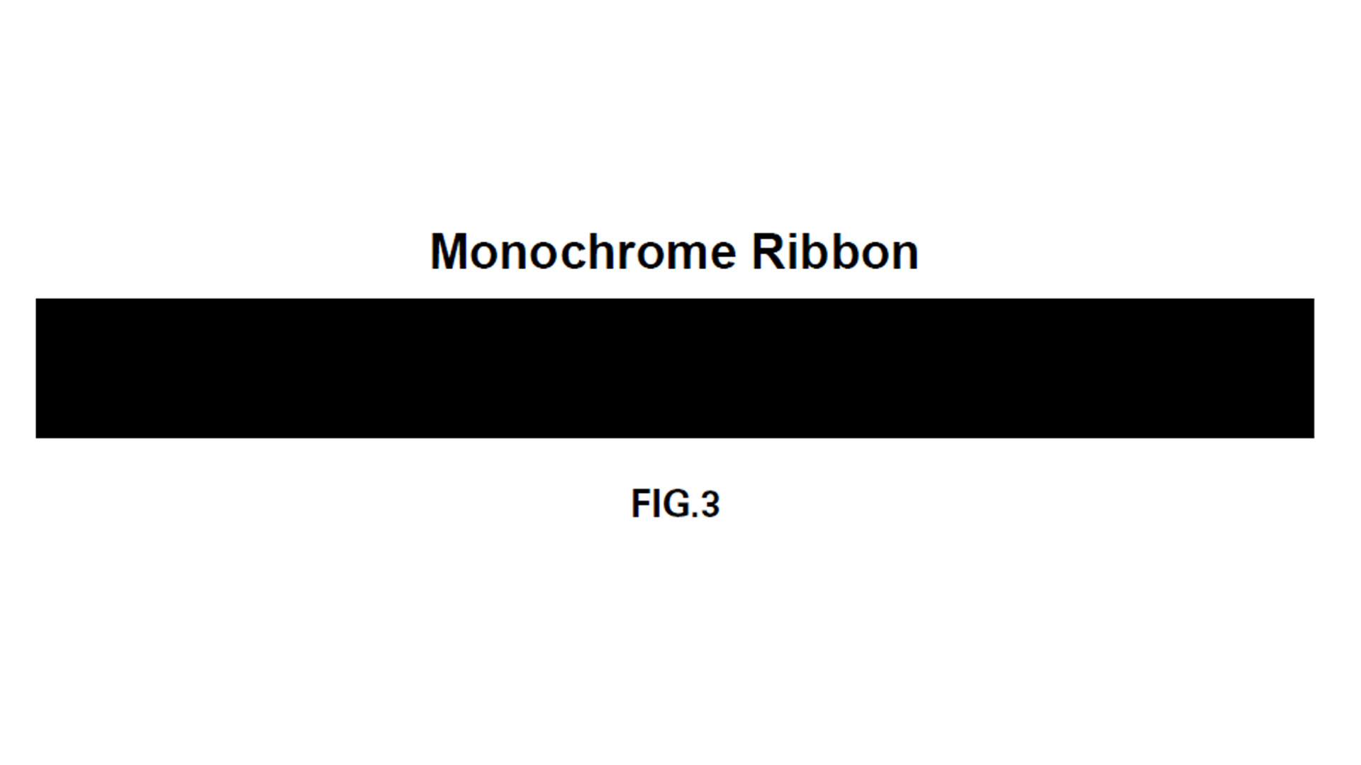 Example of a monochrome ribbon colour