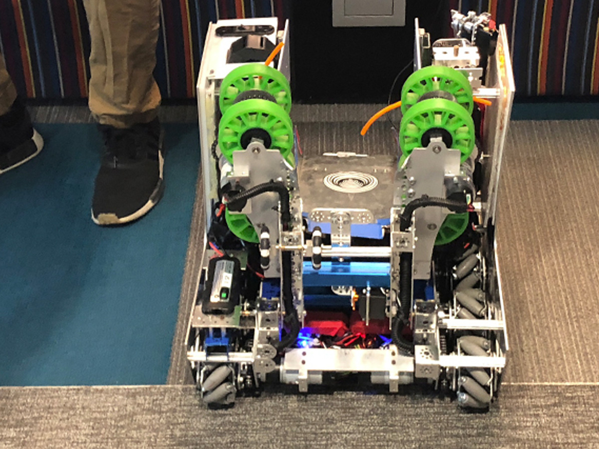 Robot from First Robotics on display