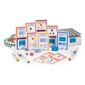 Various Zebra's ready-to-use indicators are displayed together, highlighting the versatility of these temperature indicators for a wide array of applications.