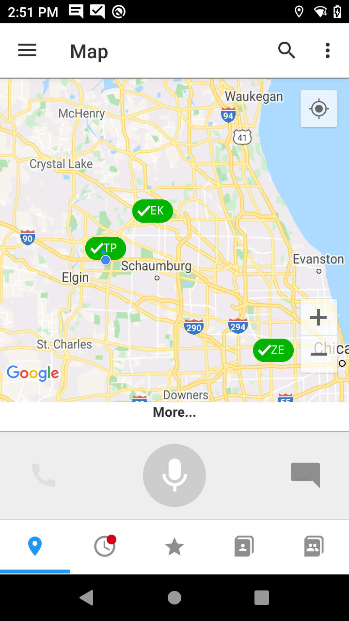 Workforce Connect Screenshot Map
