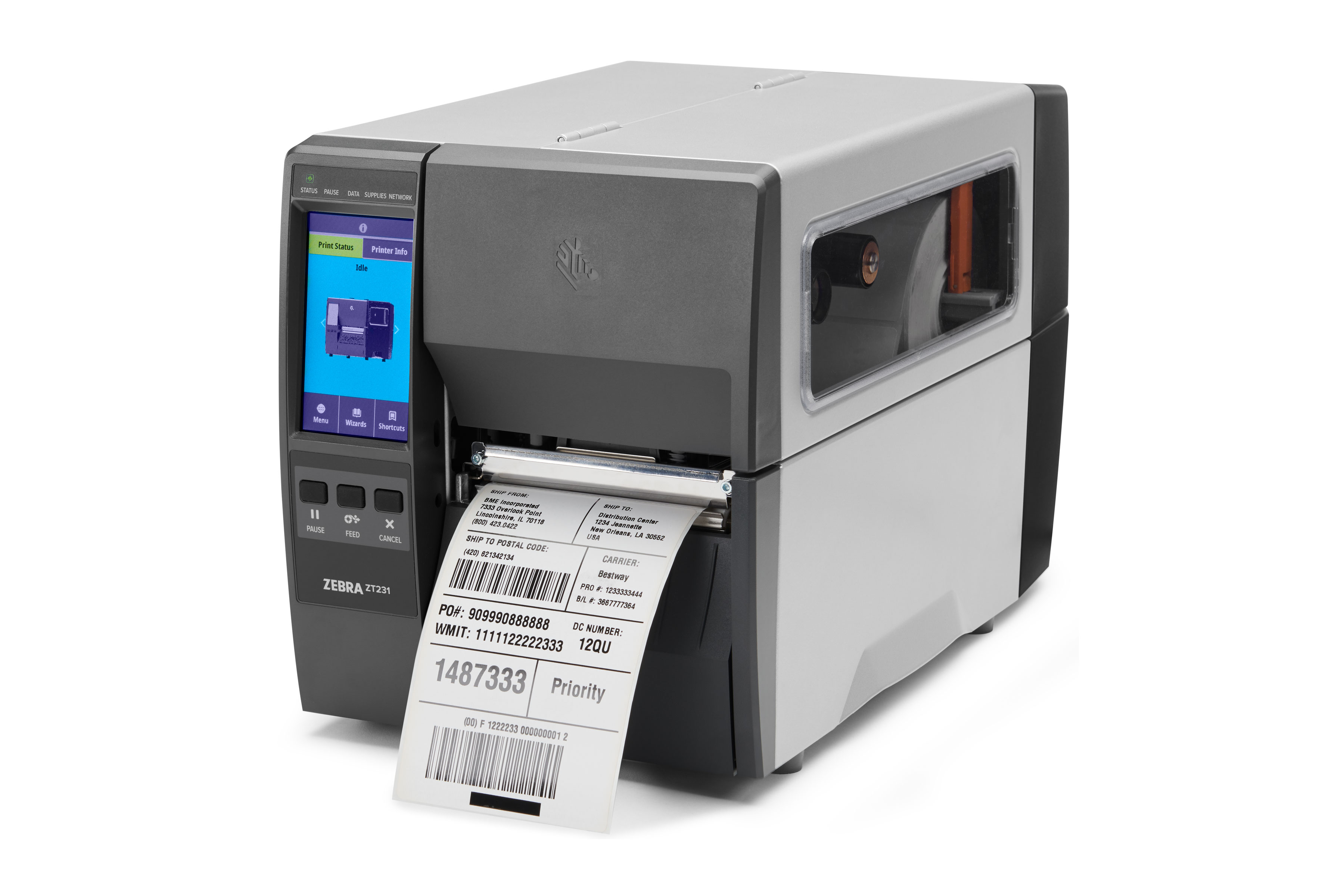 お気に入り ZEBRA Technologies ZT23042-T01000FZ ZT230 Label Printer, Monochrome,  Direct Thermal Transfer