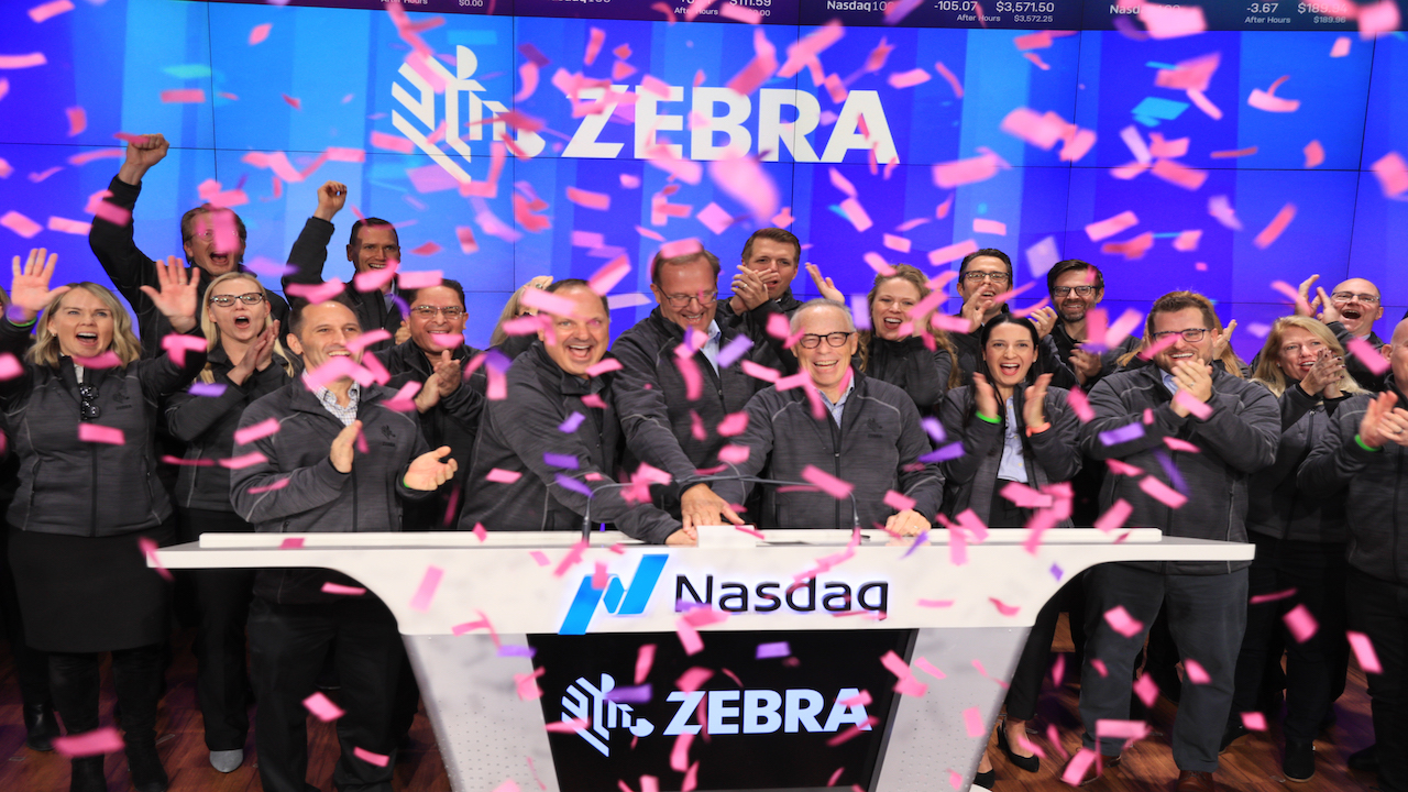 Zebras ring the closing bell on November 22, 2021