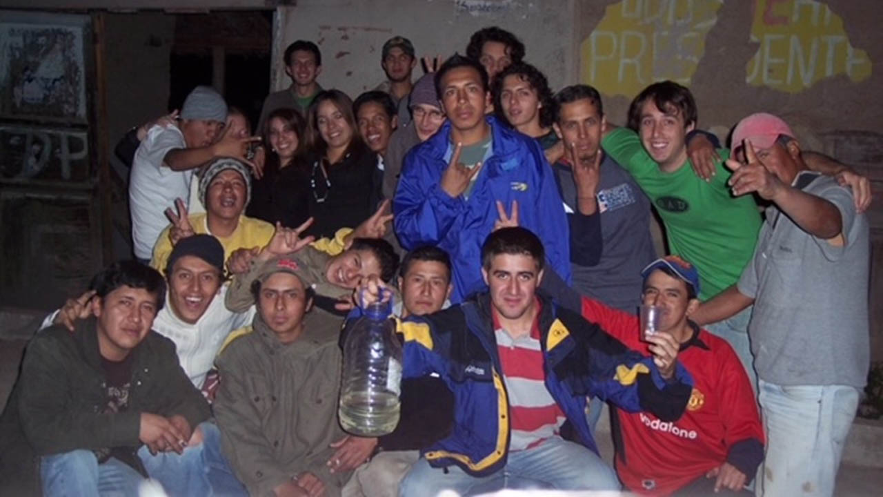 Zebra Senior Counsel, Paul Borovay, with a group of local residents in the Ecuador community he supported during his time in the U.S. Peace Corps 